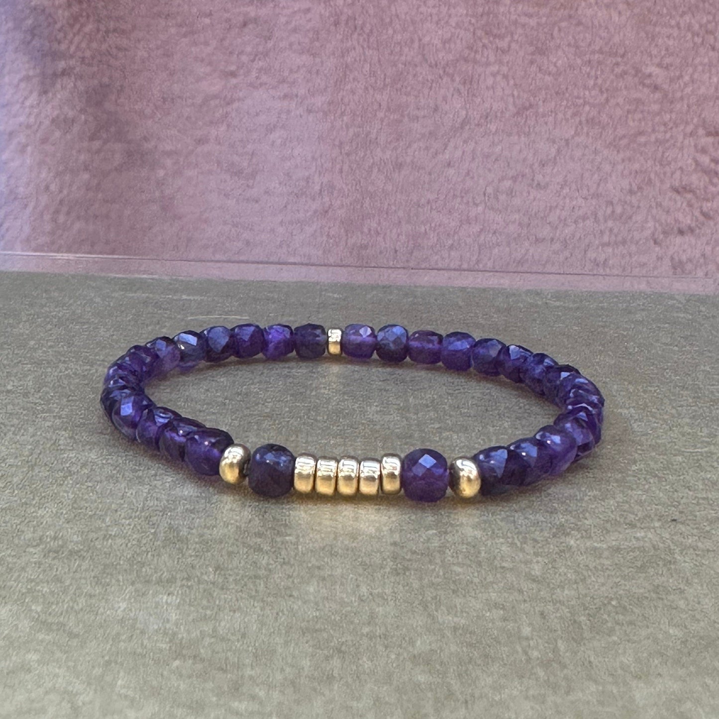 Amethyst Bracelet 4mm
