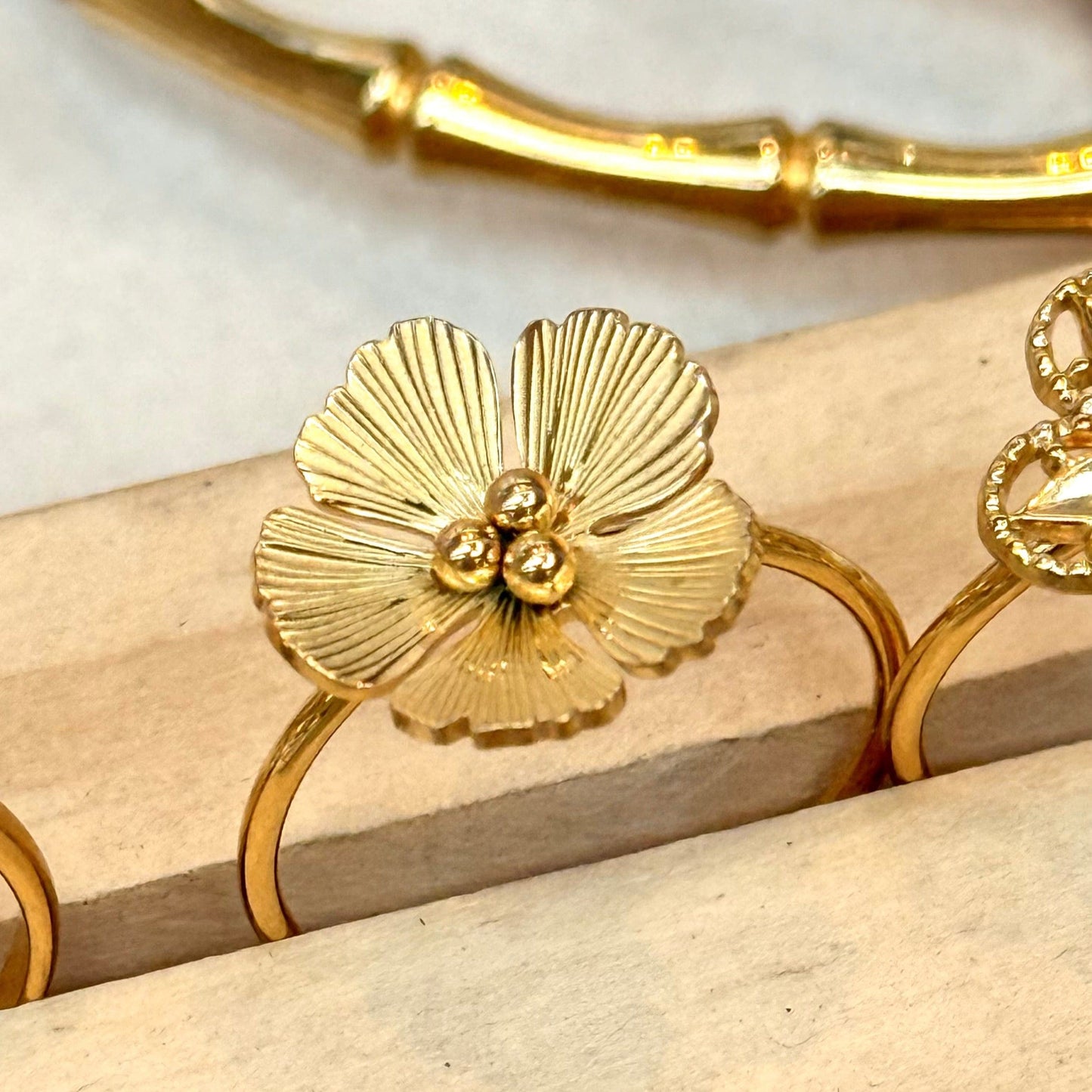 Flower Gold Ring