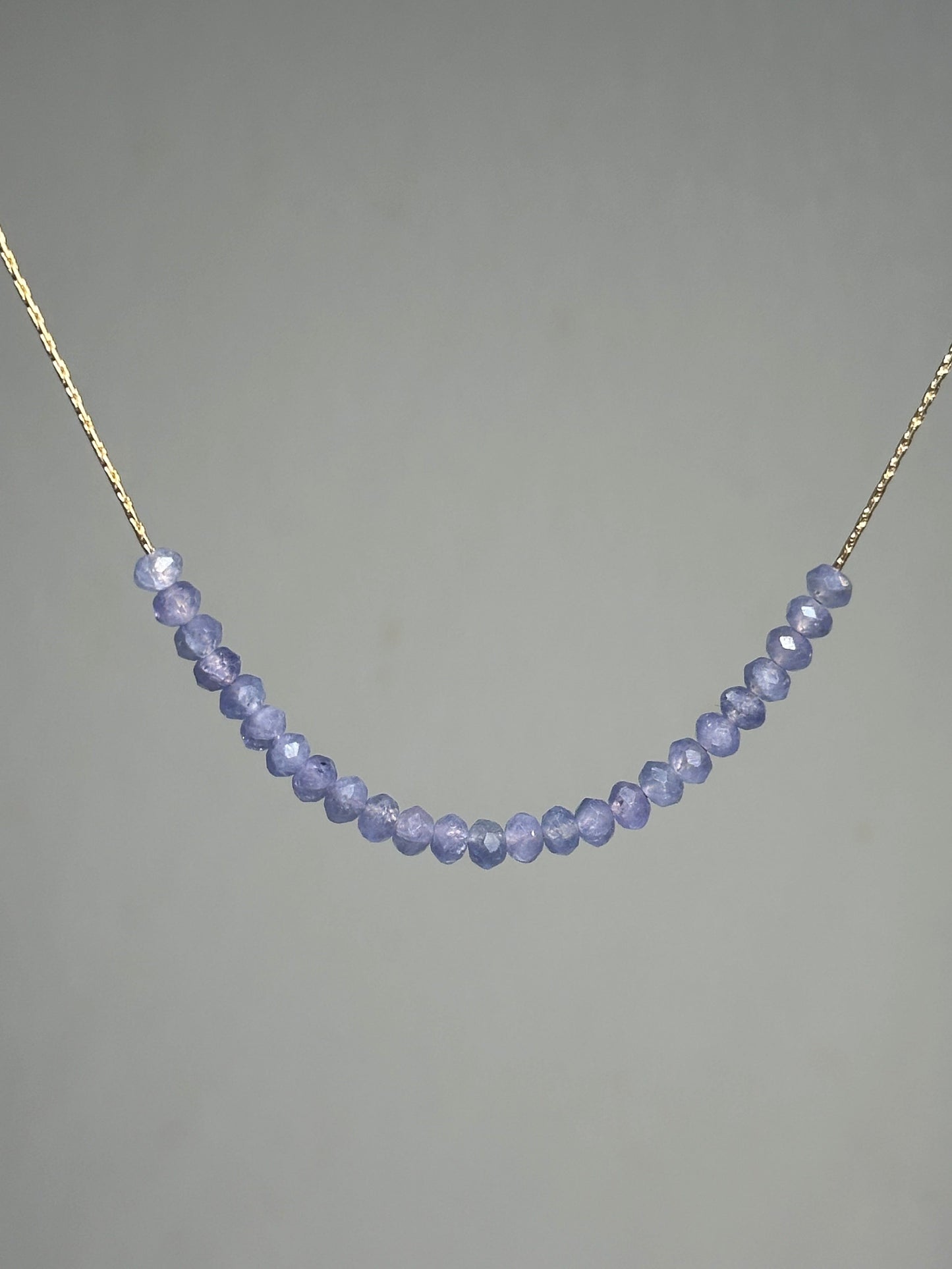 Tanzanite Necklace Gold filled 14k