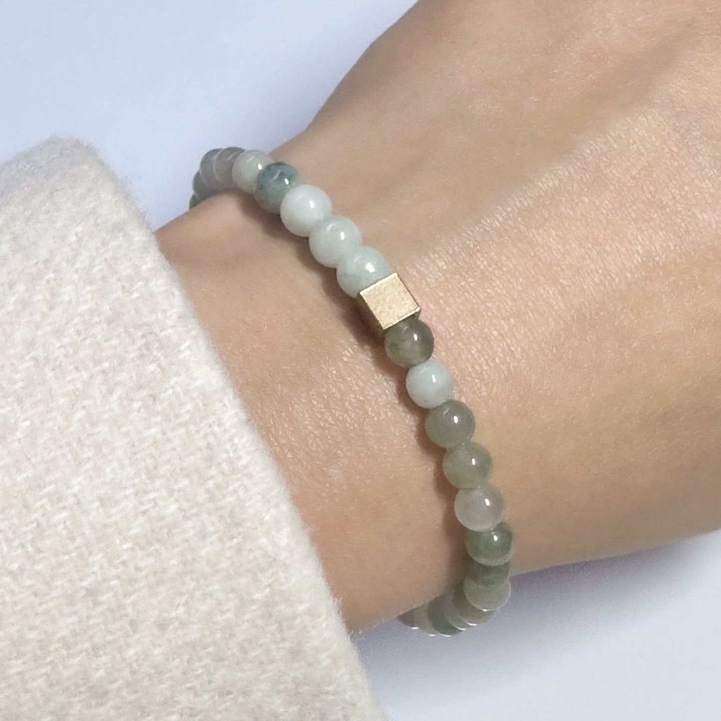 Jade Bracelet 6mm Square