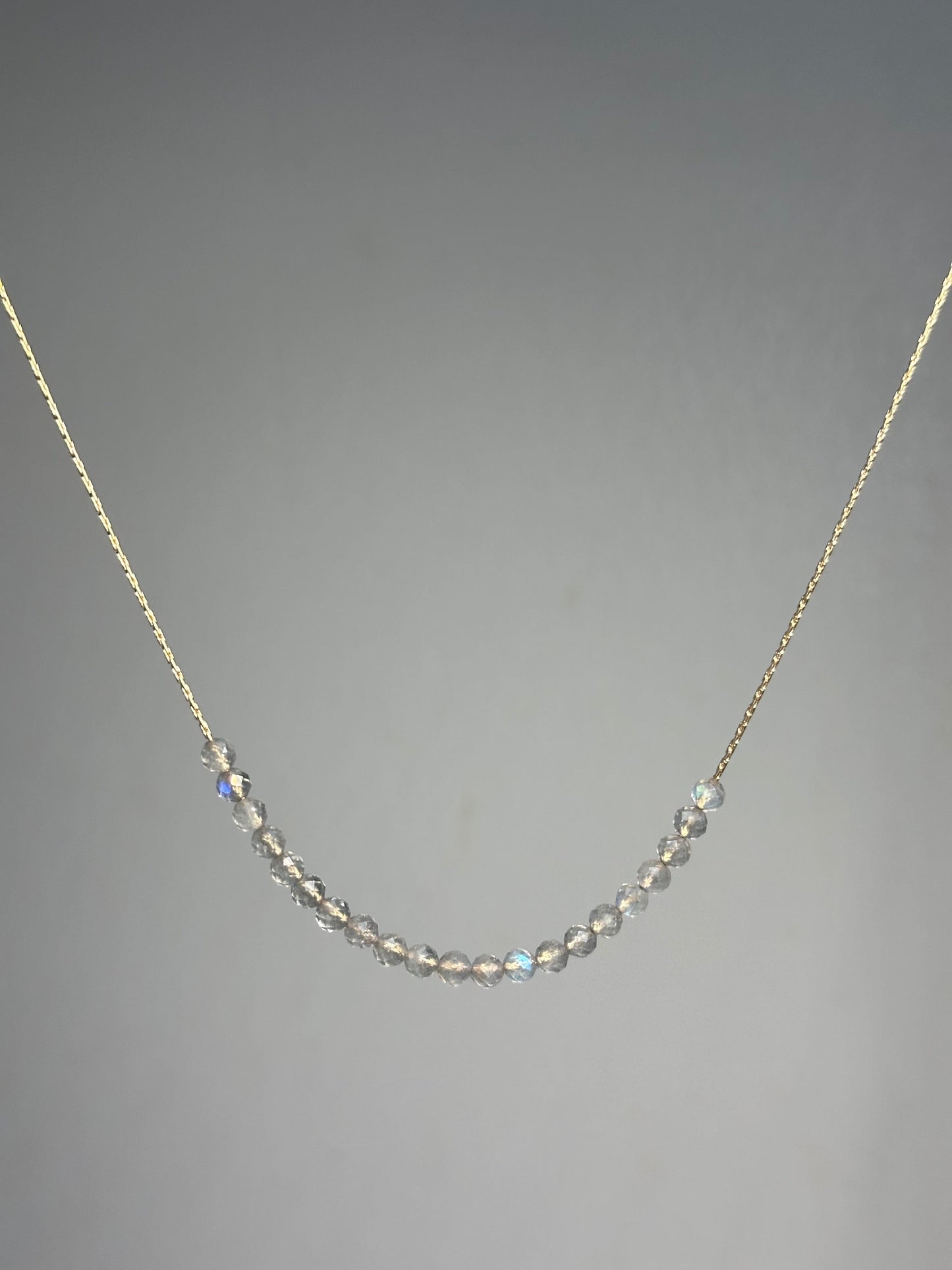 Labradorite Necklace Gold filled 14k
