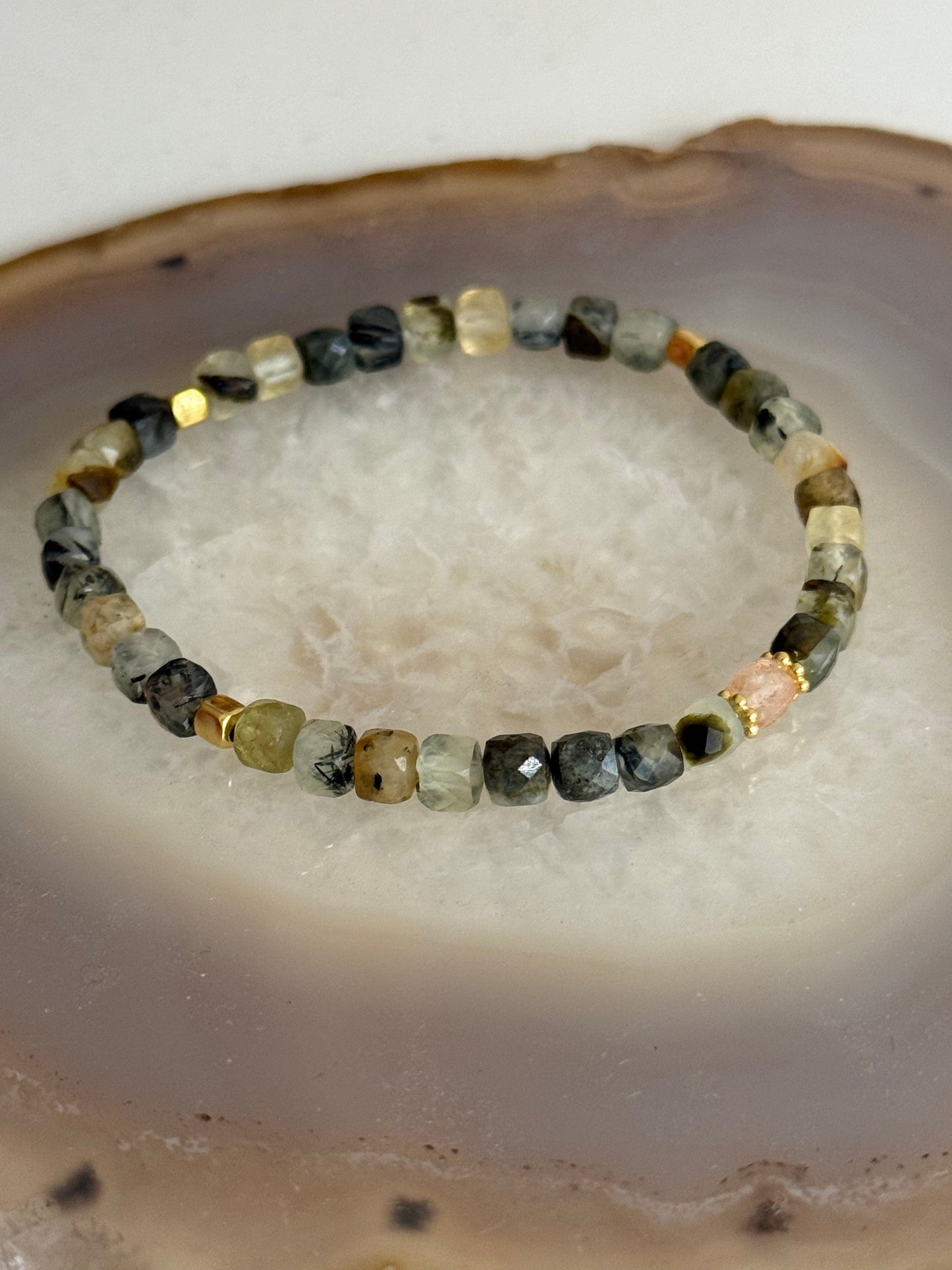 Prehnite Bracelet 4mm (GV)