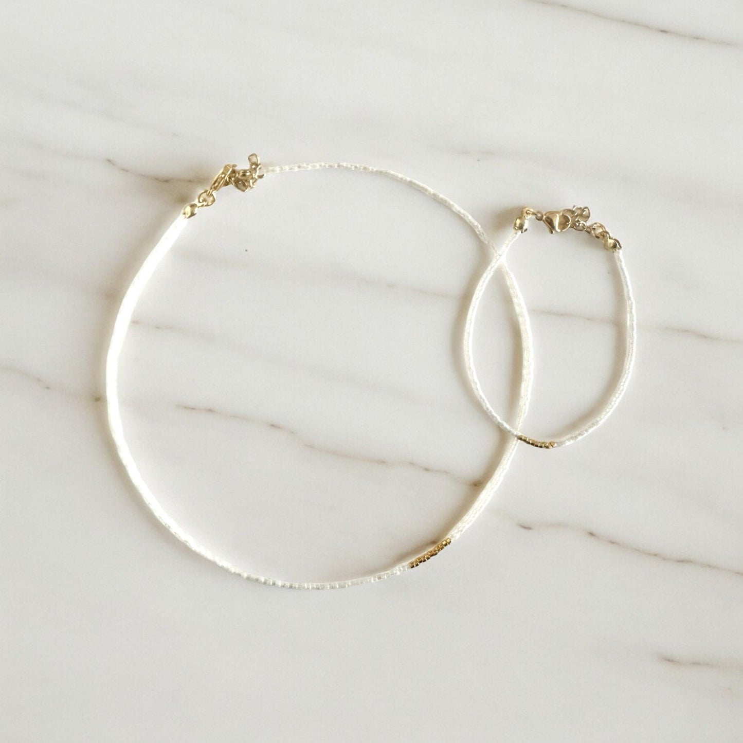 Miyuki Necklace - White Ivory