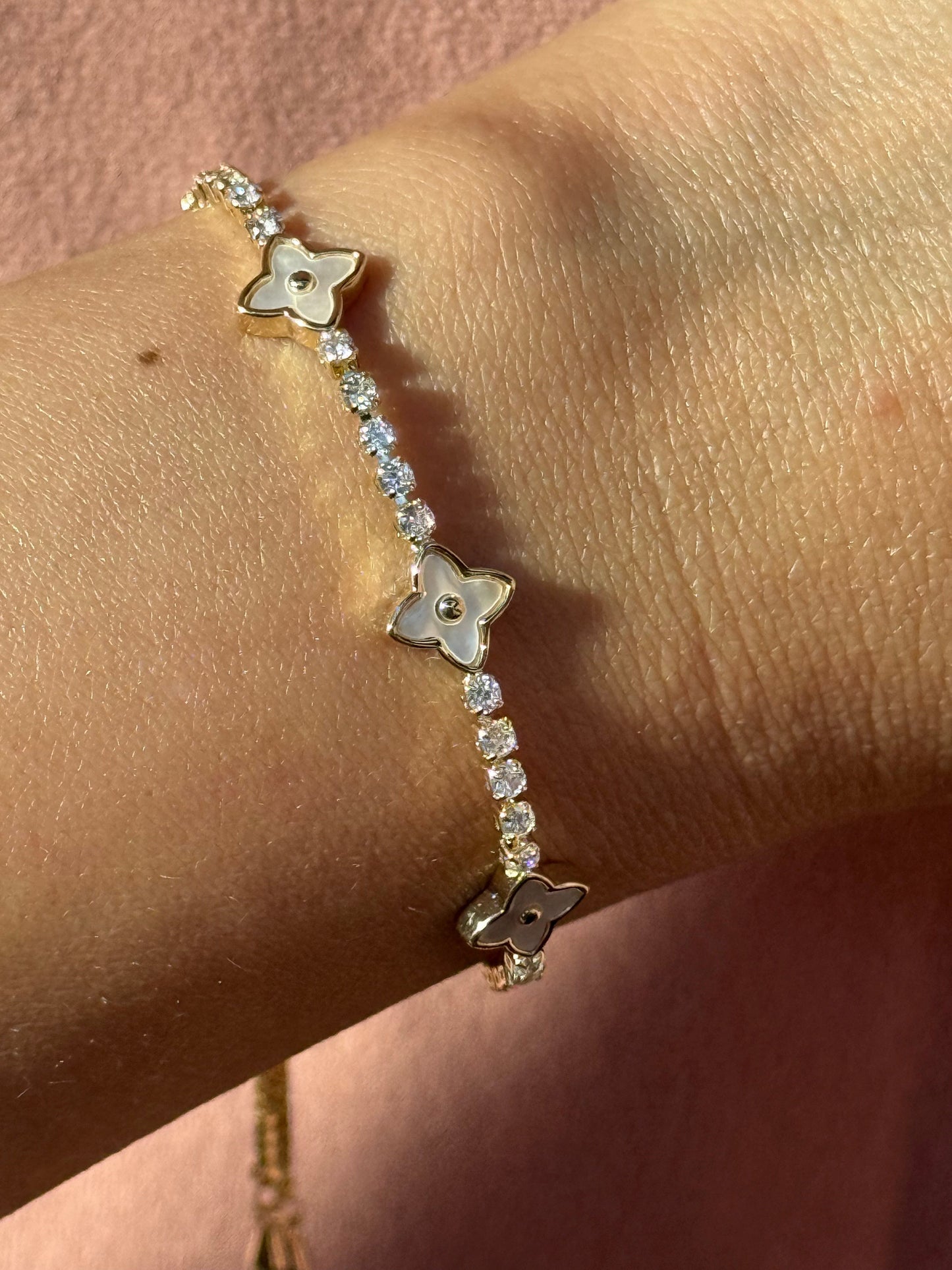 Clover Lys Bracelet Adjustable - Trio