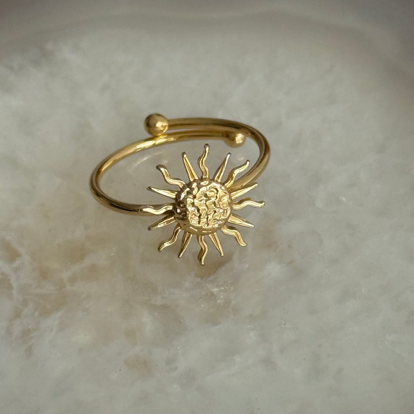 Caribe Bright Sun Gold Ring