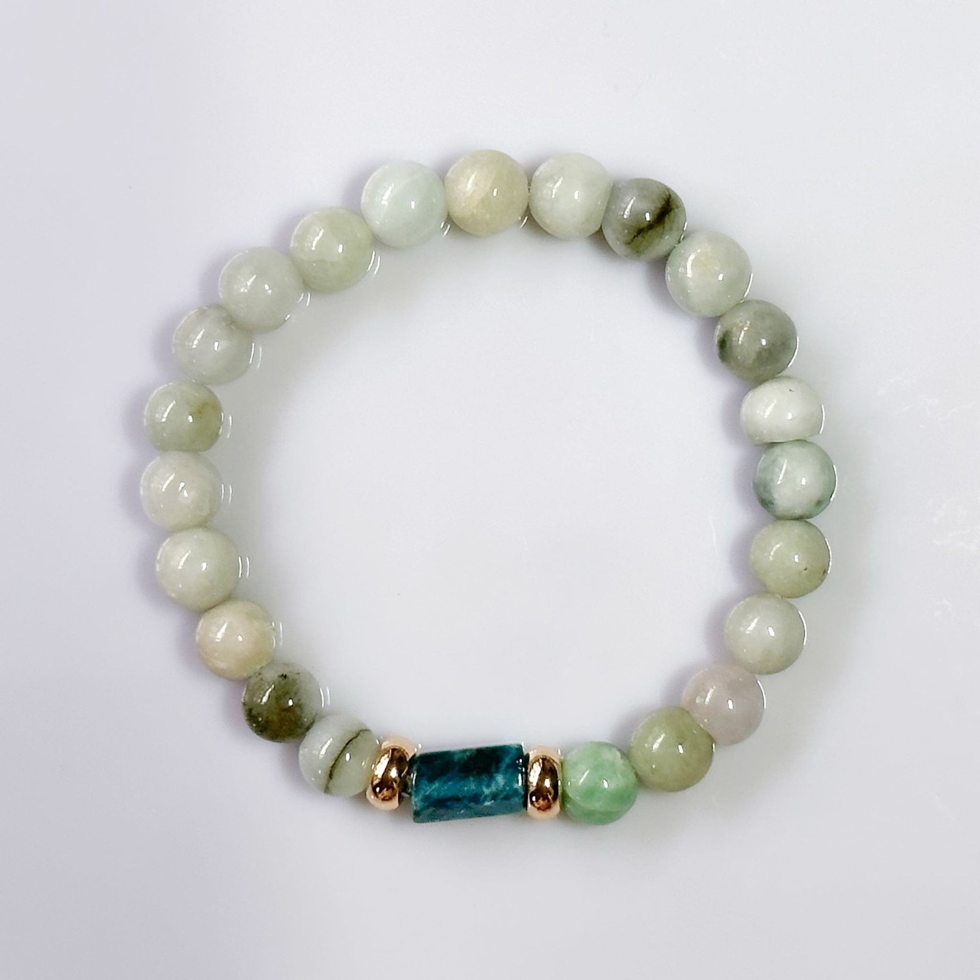 Jade and Apatite Bracelet