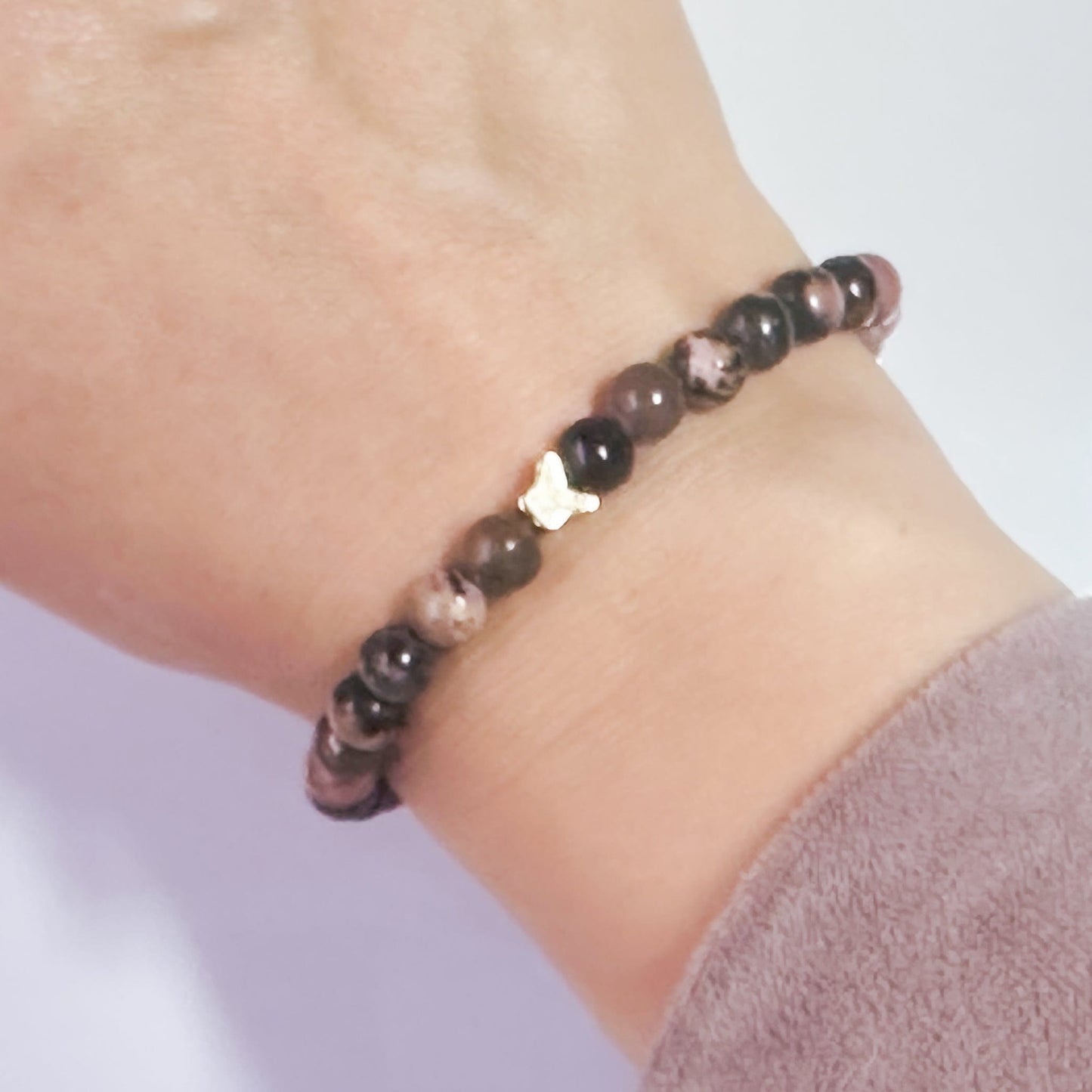 Bohemian bracelet Butterfly 6mm