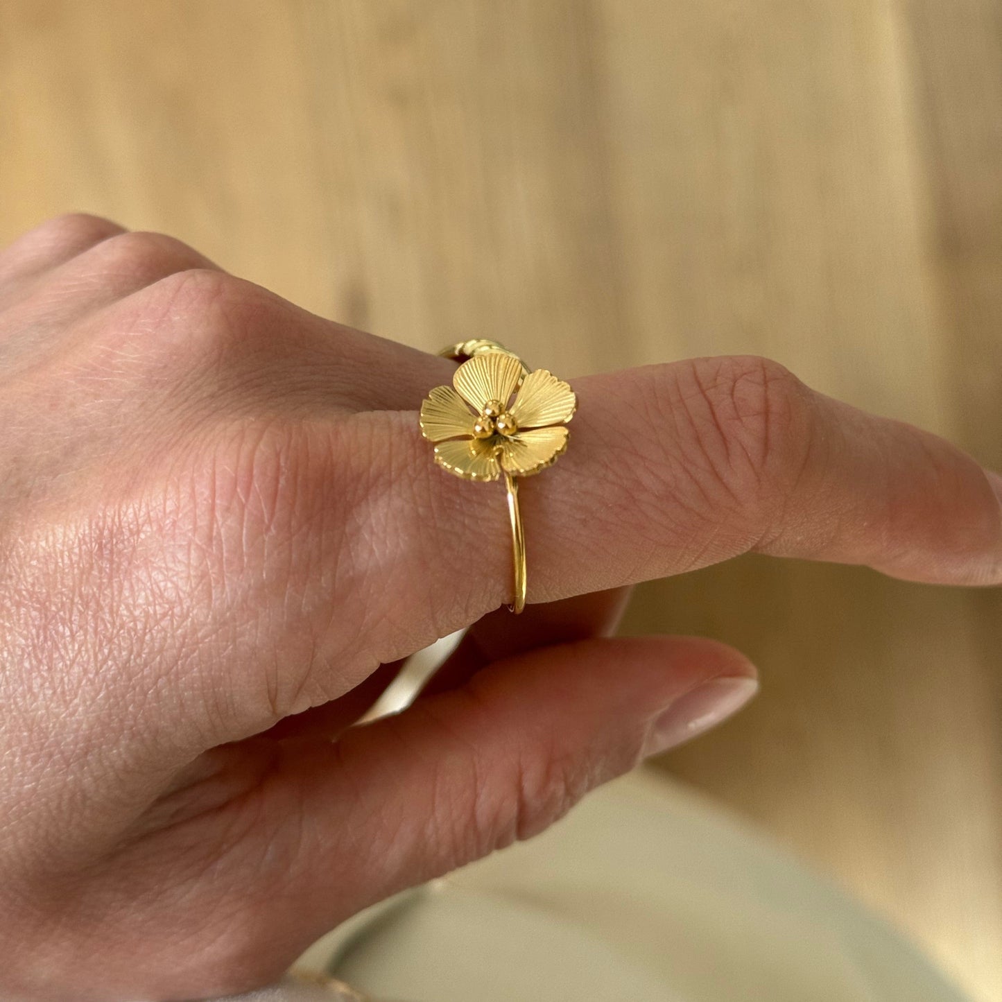 Flower Gold Ring