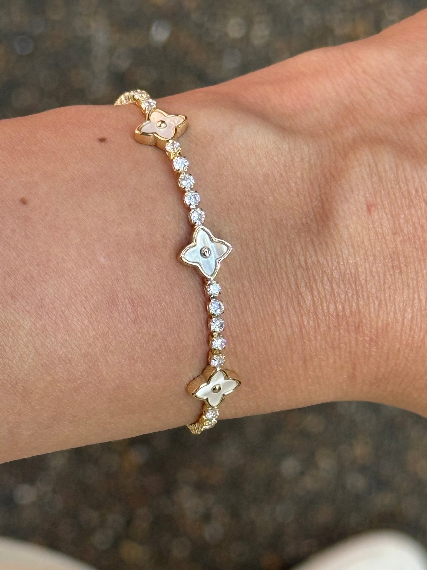 Clover Lys Bracelet Adjustable - Trio