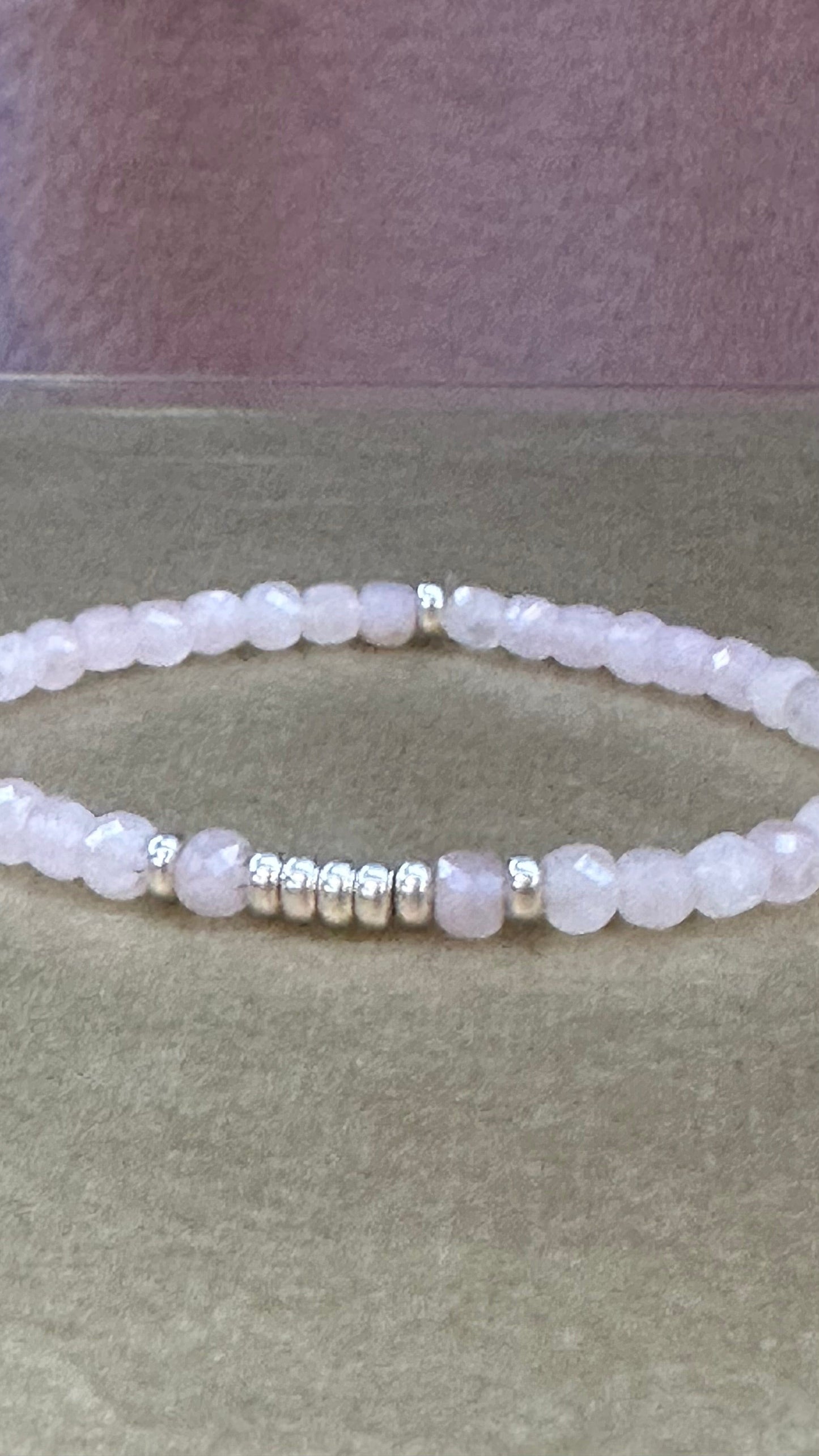 Rose quartz bracelet 4mm