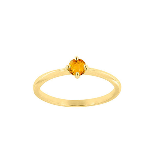 Citrine Gold Ring (18k Gold)