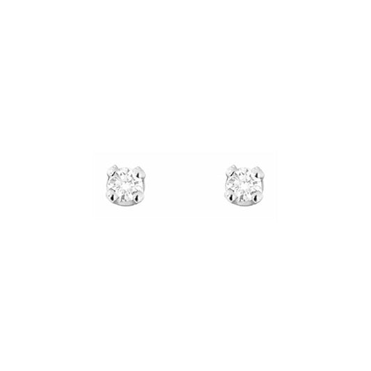 Diamond Stud Earrings (White 18k gold)