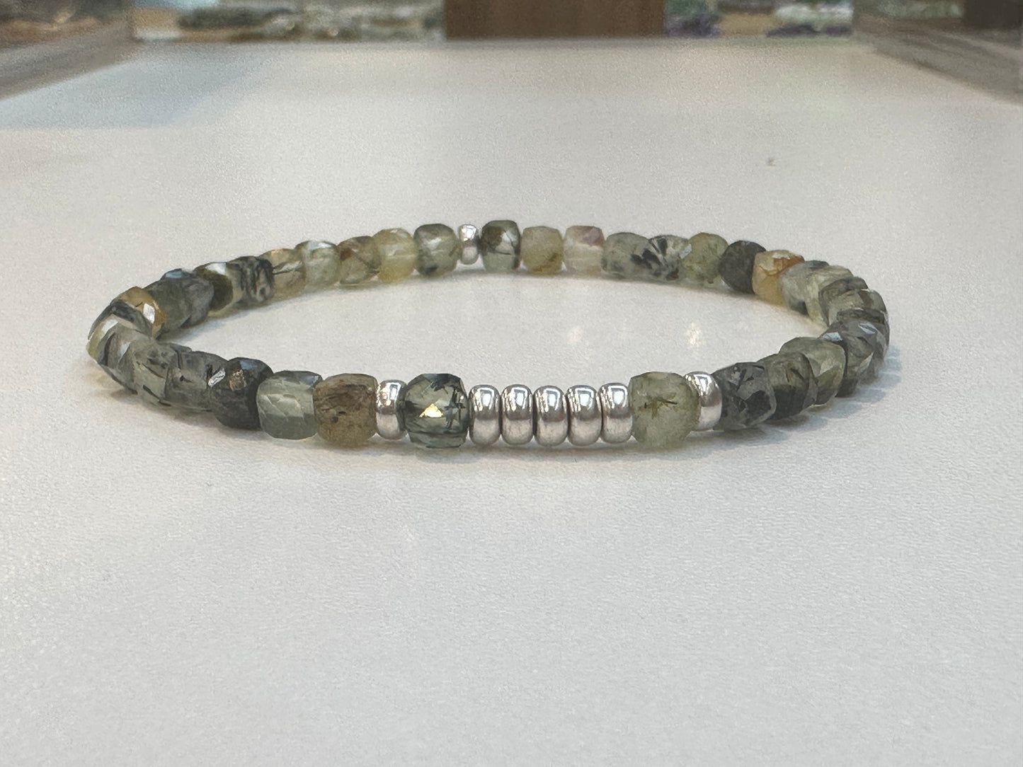 Prehnite Bracelet 4mm