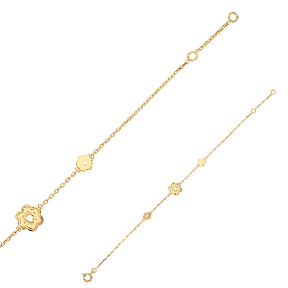 Flower Gold Bracelet FL2 (Gold plated)