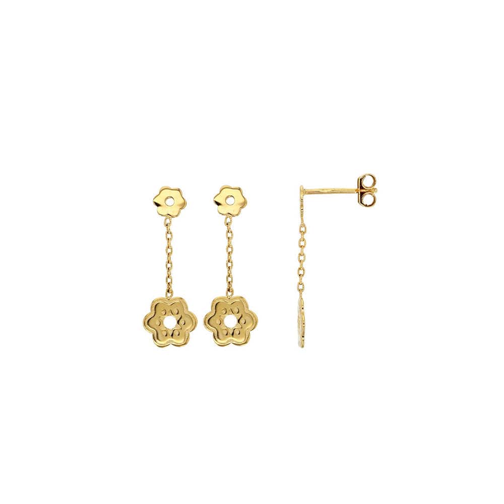 Flower Gold Earrings FL2(Gold plated)