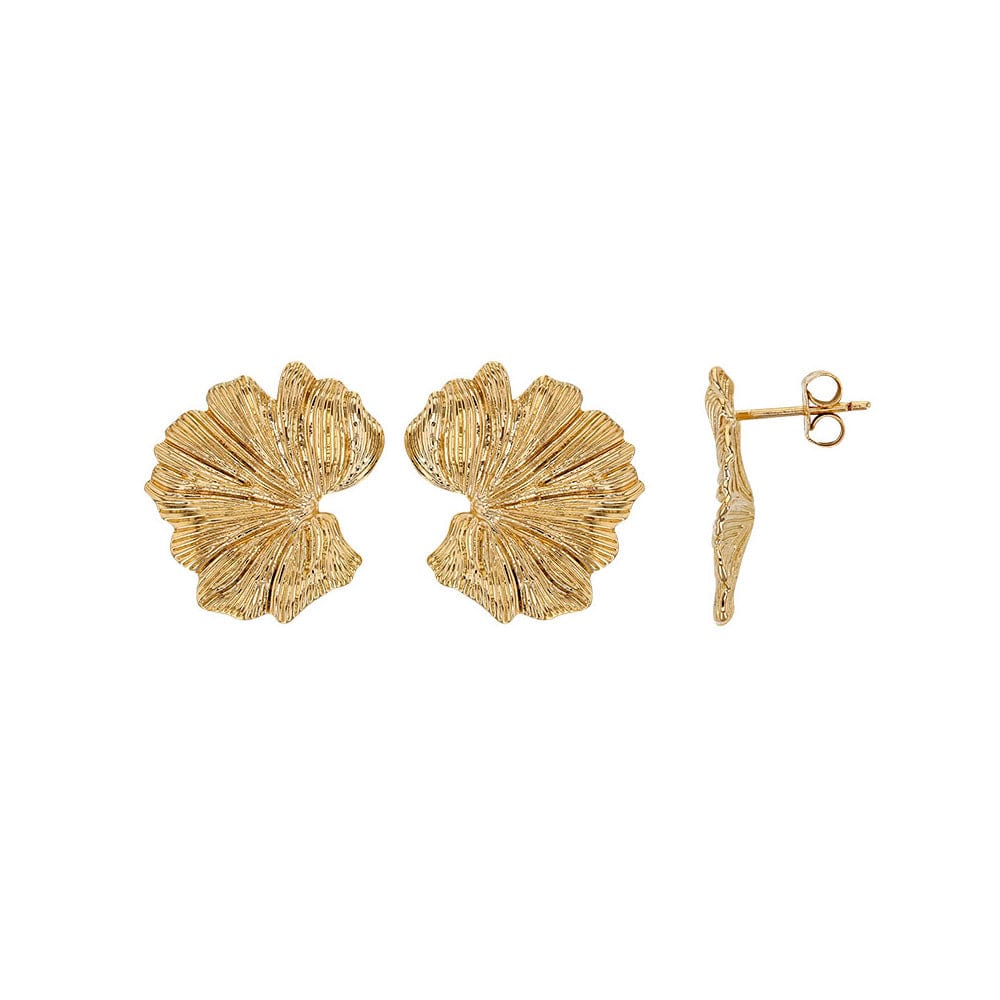 Ginko Leaf Earrings (Gold plated)