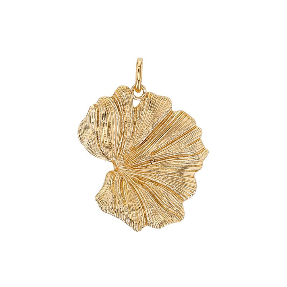 Ginko Leave Pendant (Gold plated)