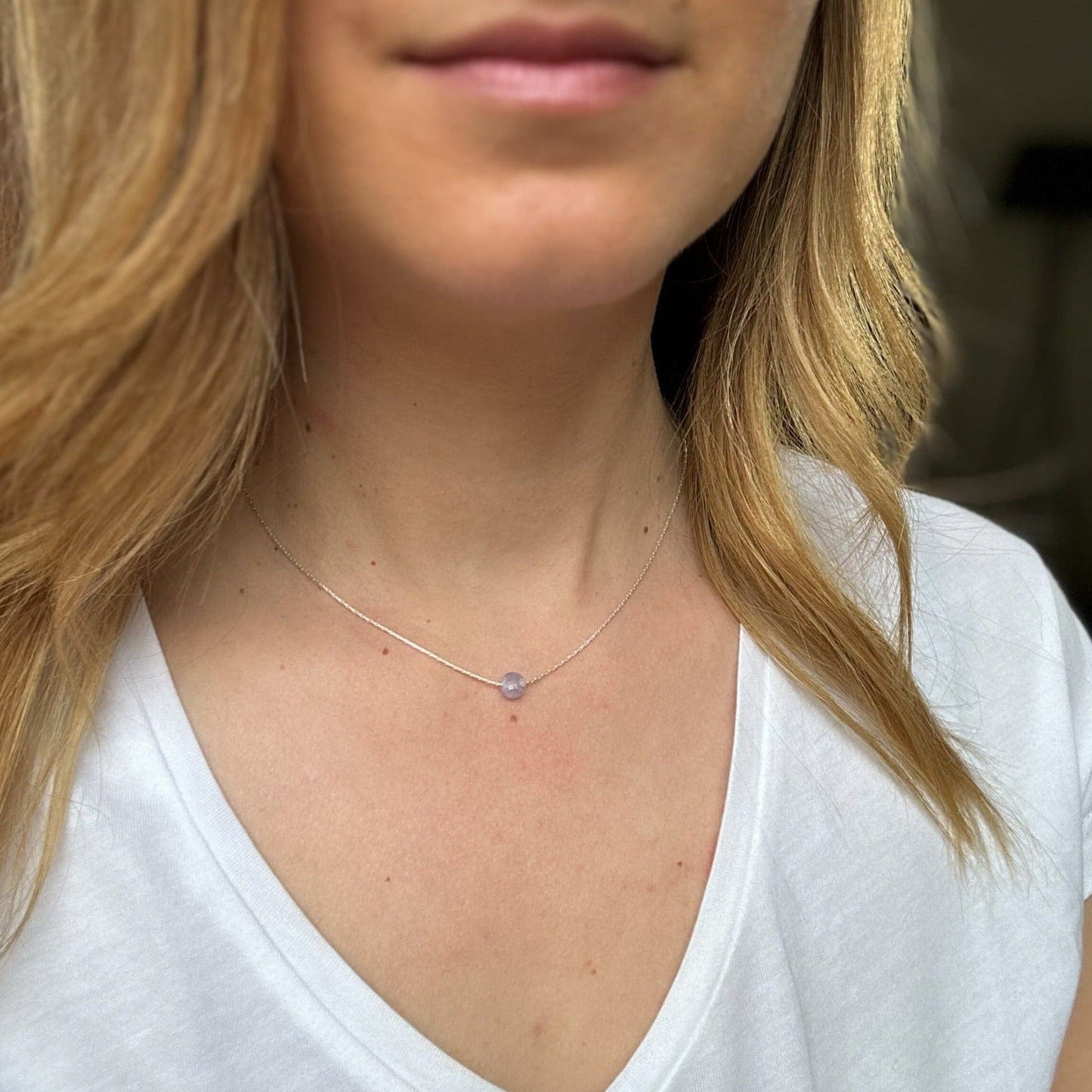Amethyst Silver Necklace