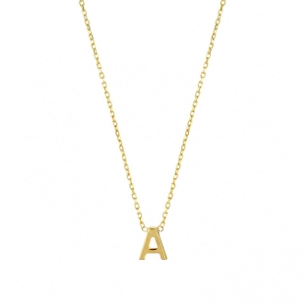 Initial Gold Necklace (9k gold necklace)