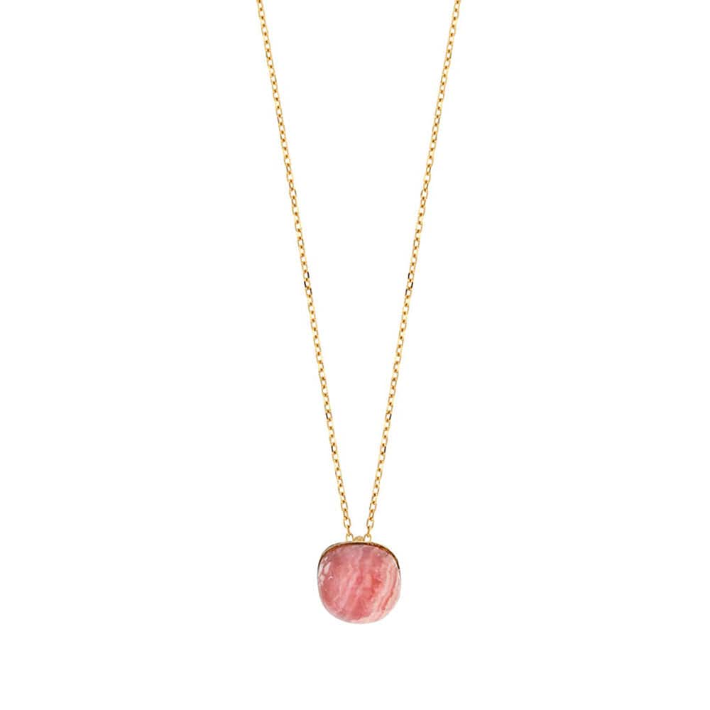Rhodochrosite Necklace (Gold 18k)