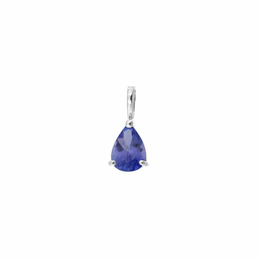 Tanzanite Gold Pendant (18k White Gold)