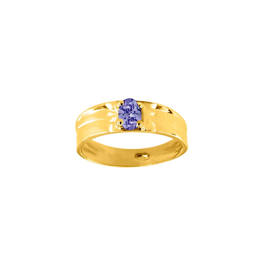 Solitaire Tanzanite Gold Ring (18k Gold) | Mi Cielo London