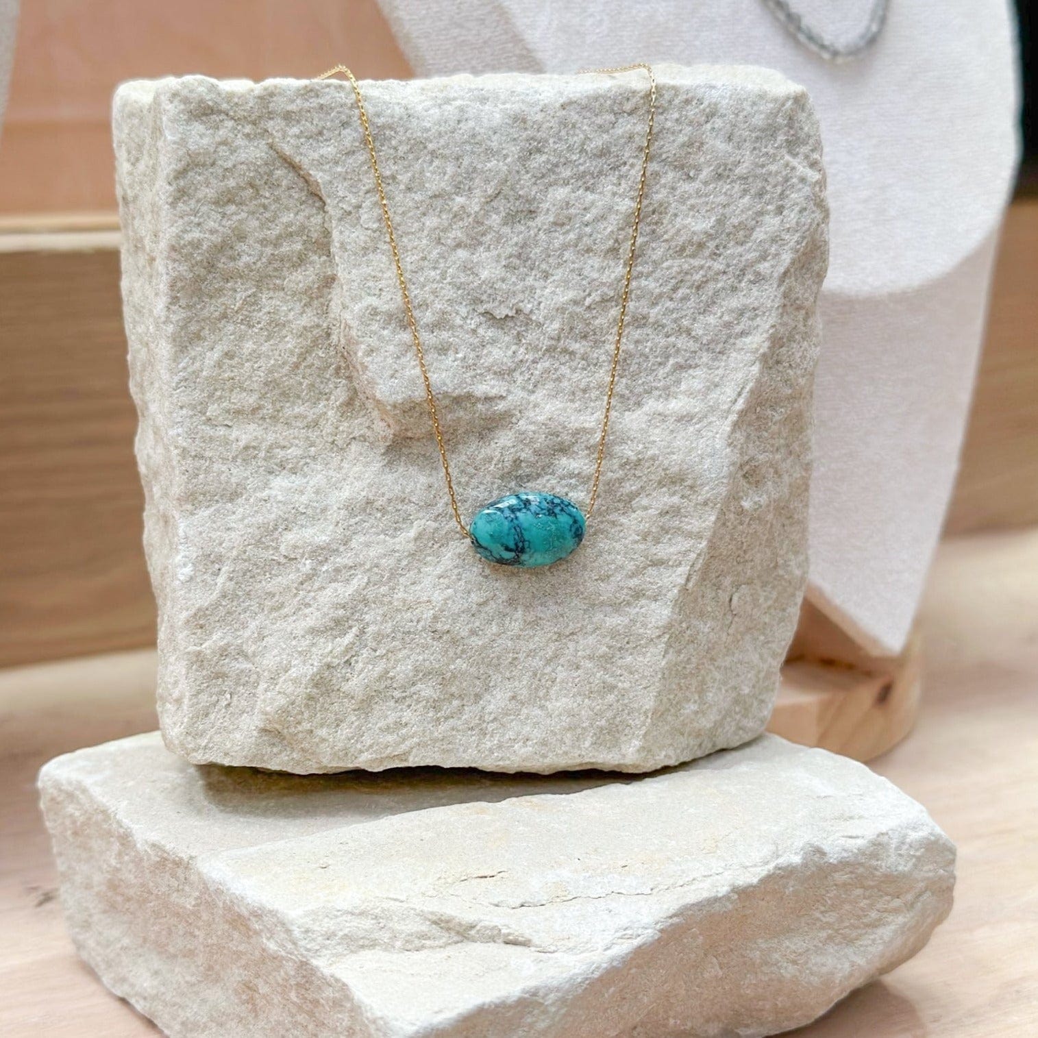 Turquoise Gold Necklace