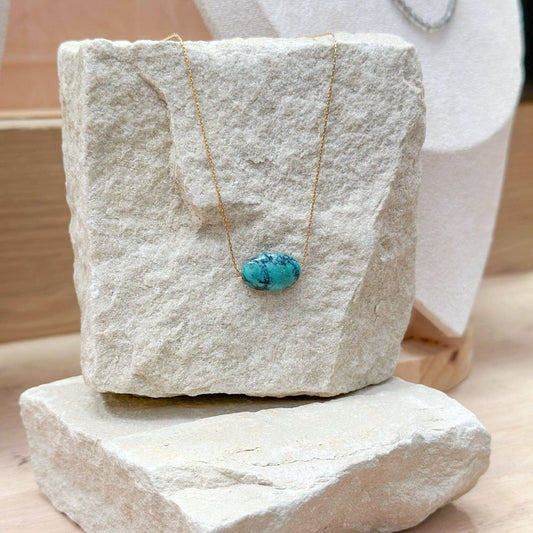 Turquoise Gold Necklace