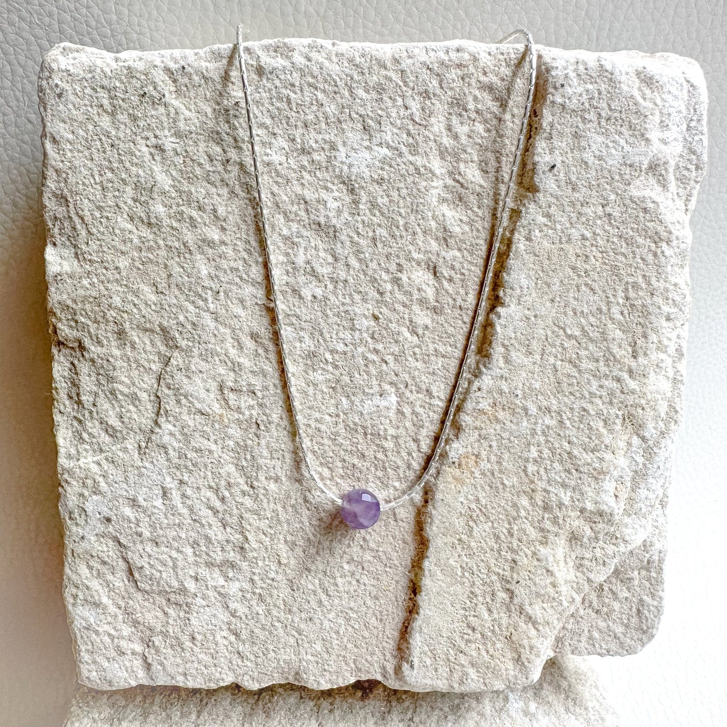 Amethyst Silver Necklace