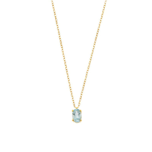 Aquamarine necklace (18k Gold)