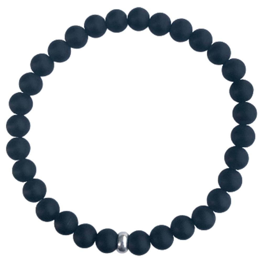 Black Onyx Bracelet Sterling silver Disk