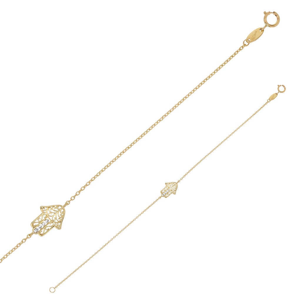 Hamsa Bracelet (9k gold)