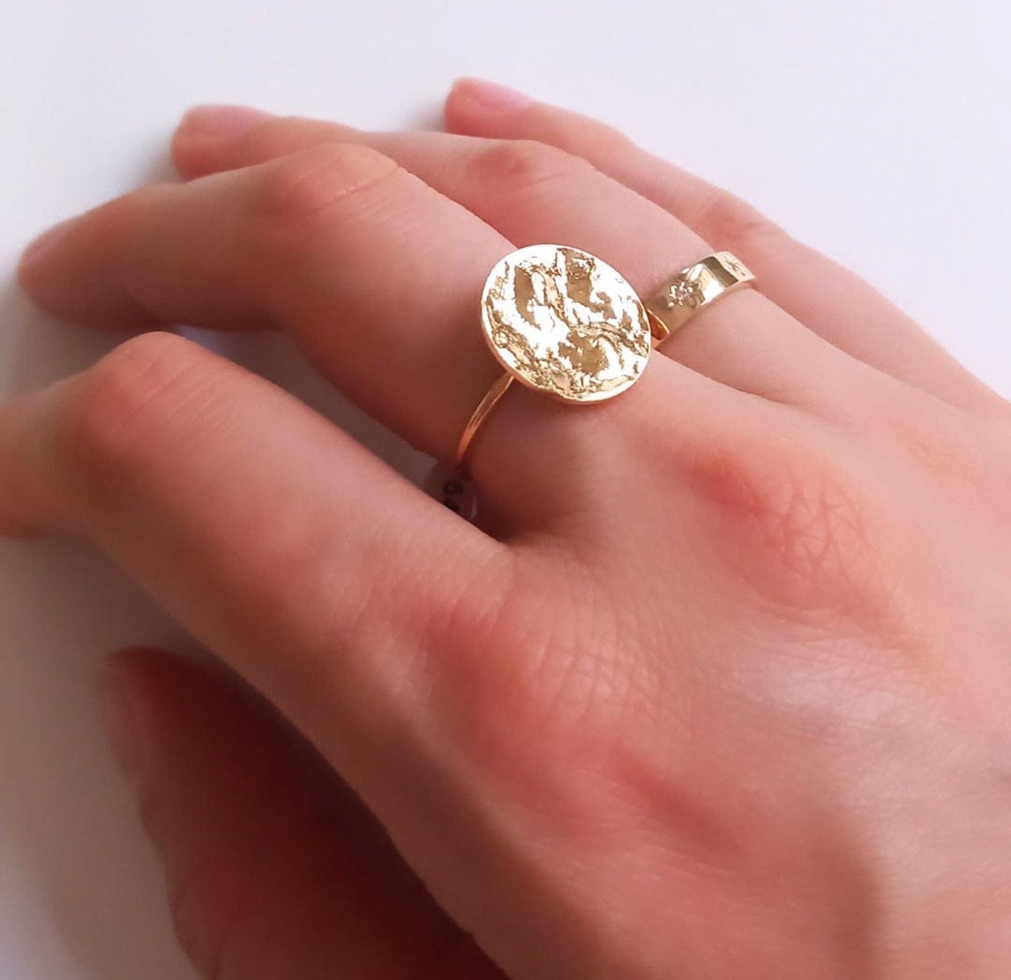 STARLET Gold Plated Ring cz