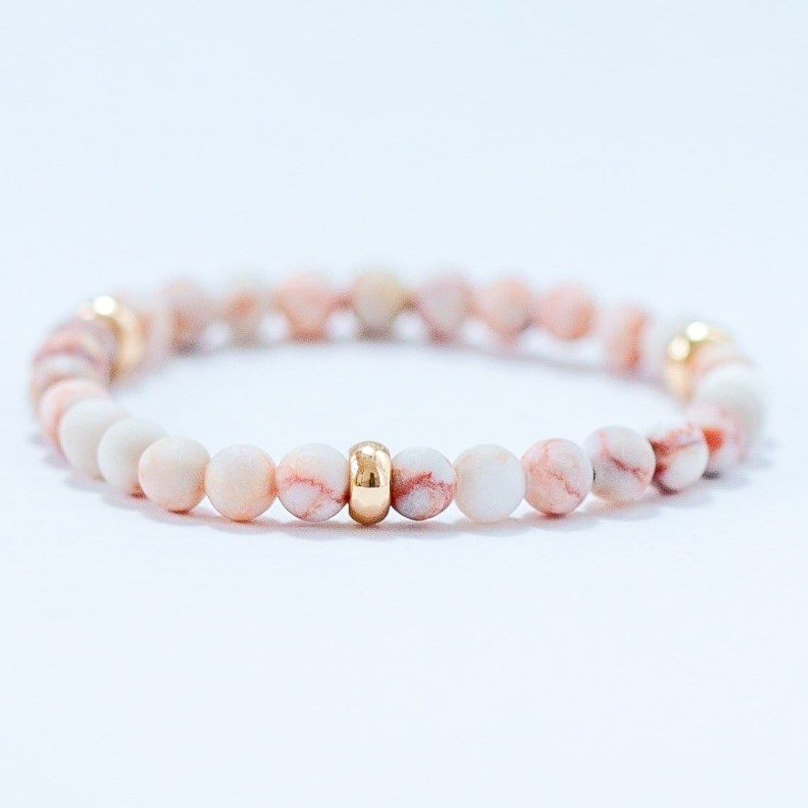 Net Stone Bracelet Gold 6mm