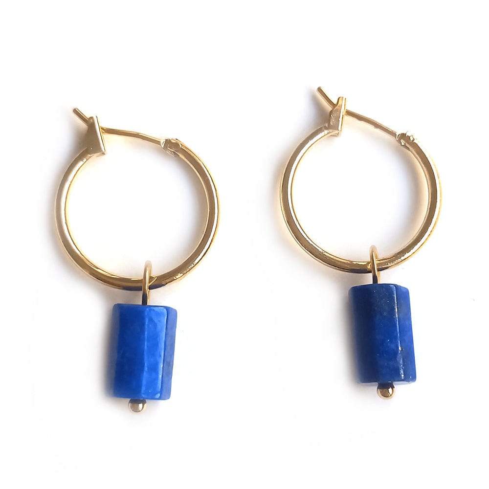 Lapis Lazuli Hoops