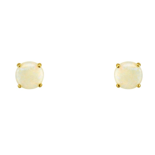 Majestic Fine Opal birthstone earrings 9k gold