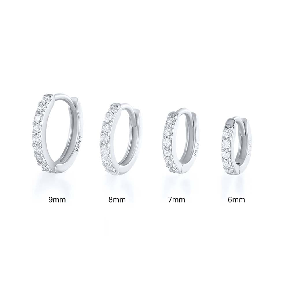 NINA sizes Creole Earrings (Sterling Silver)