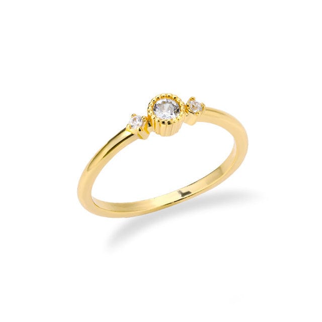River Stacking Ring Birthstone