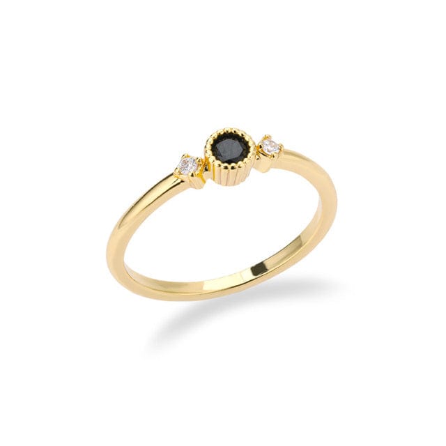 River Stacking Ring Birthstone