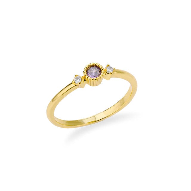 River Stacking Ring Birthstone