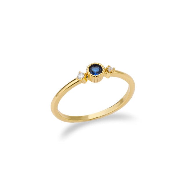 River Stacking Ring Birthstone