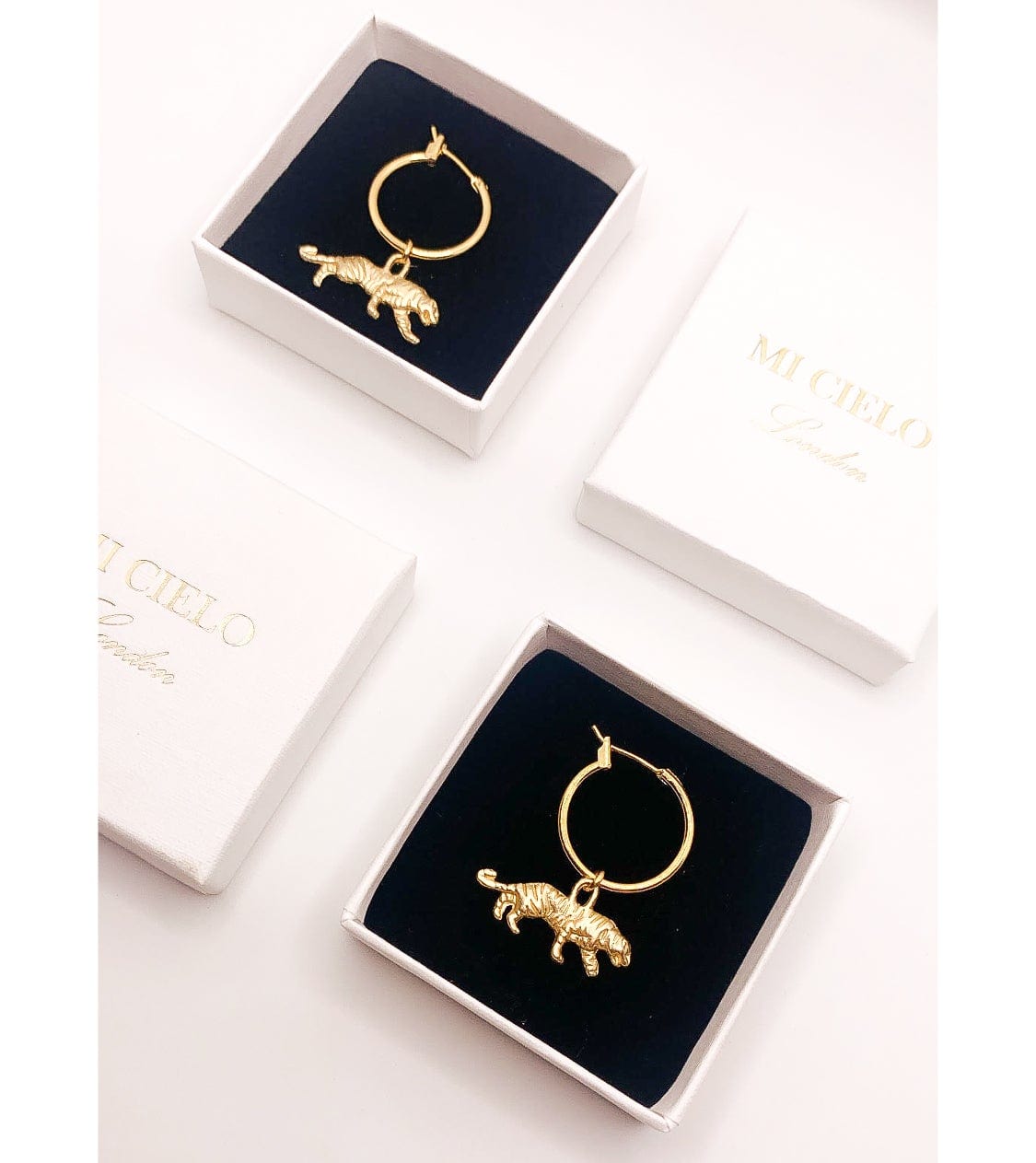 Tiger Gold Earrings
