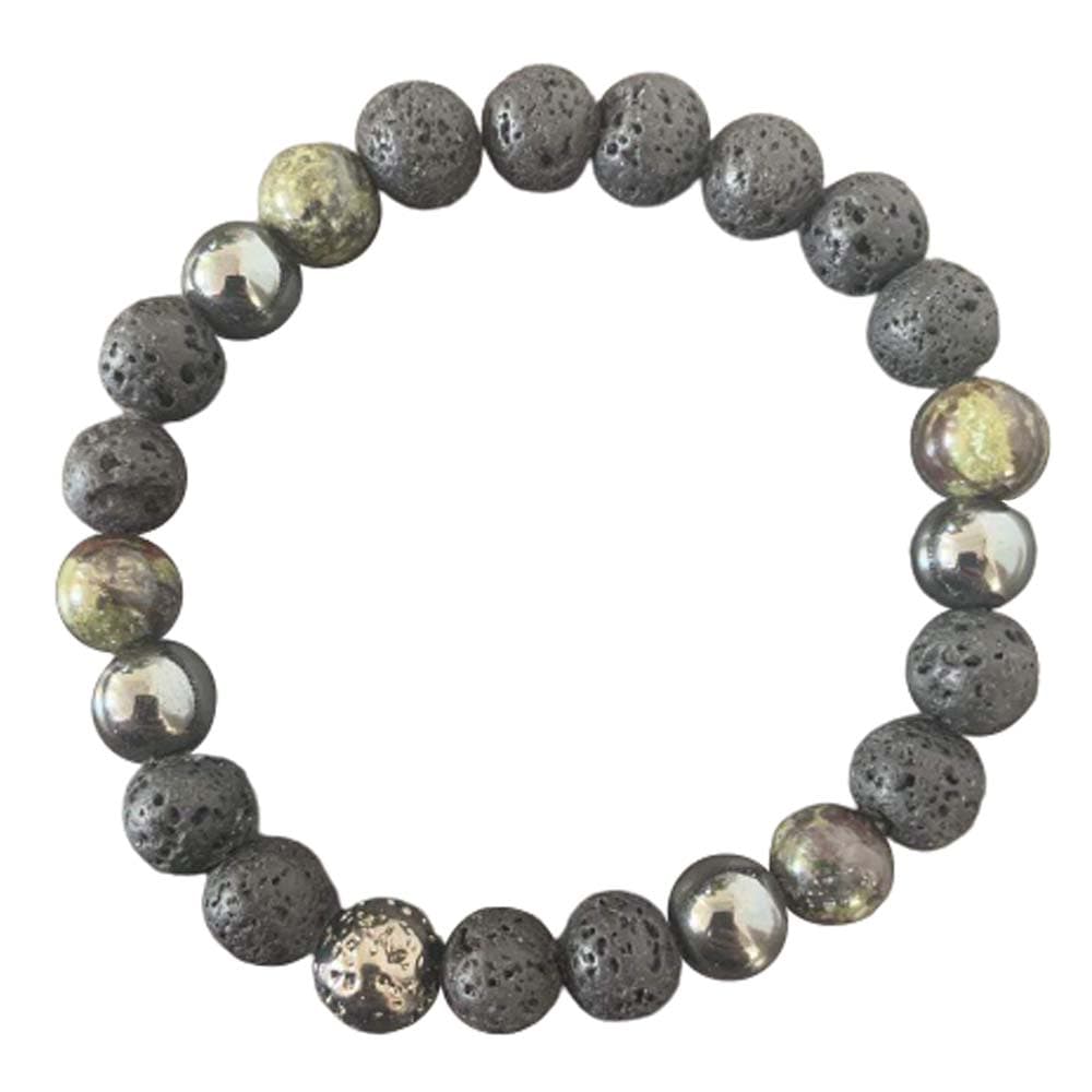 Soulmate Bracelet <br> Lava Stone, Dragon Blood