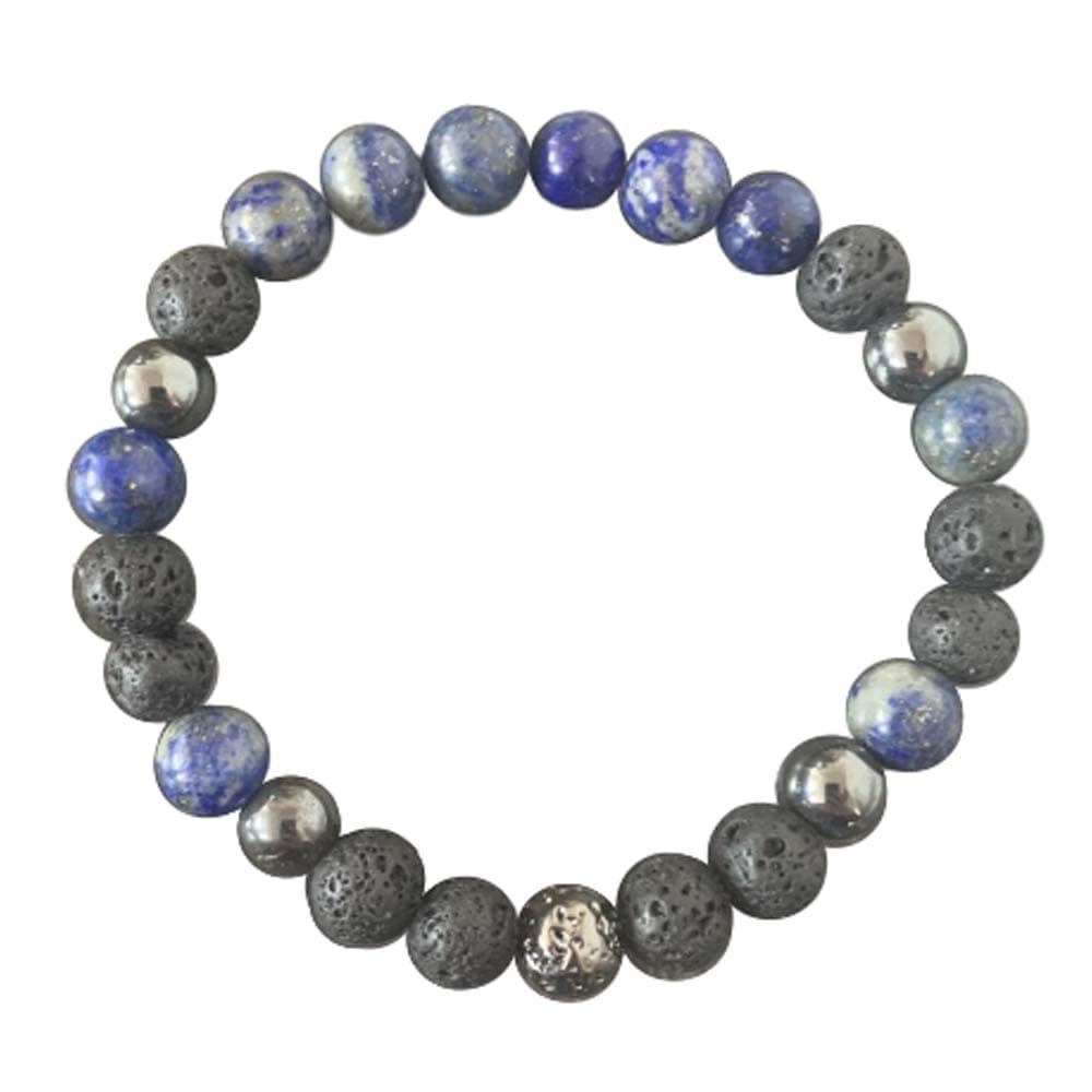 Soulmate Bracelet <br> Lapis Lazuli, Lava Stone
