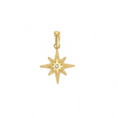 Stardust Gold Pendant cz (18K Gold)