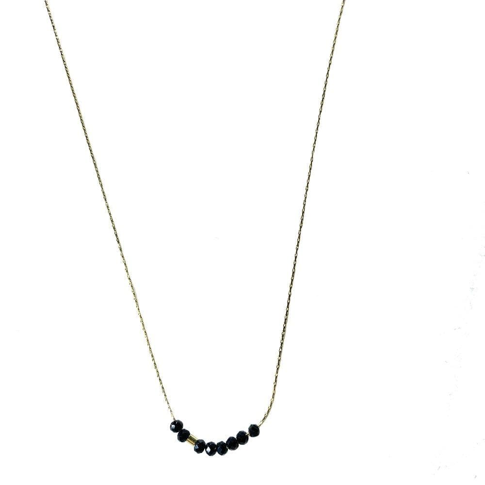 Necklace Black spinel