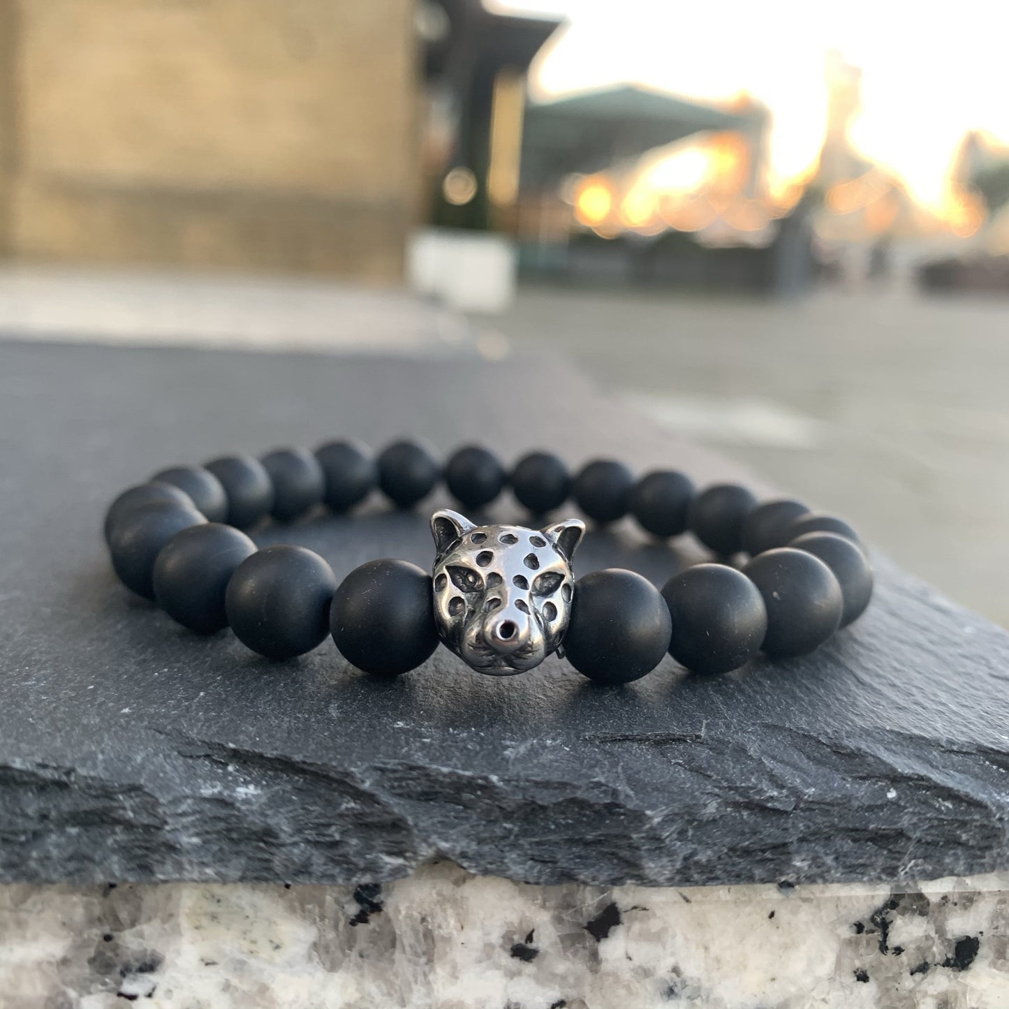 Leopard Bracelet Black Onyx