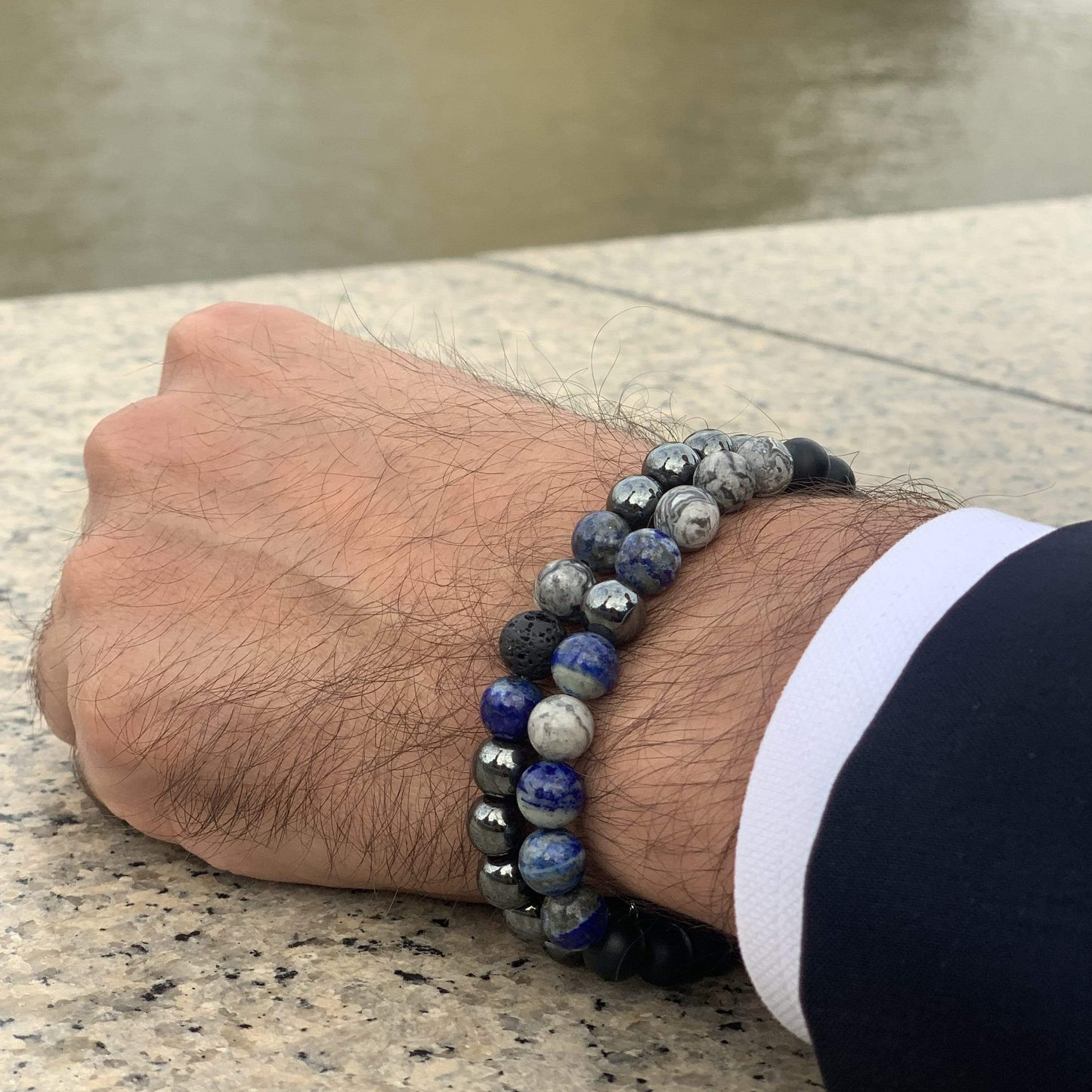 Silver Blue Light Bracelet
