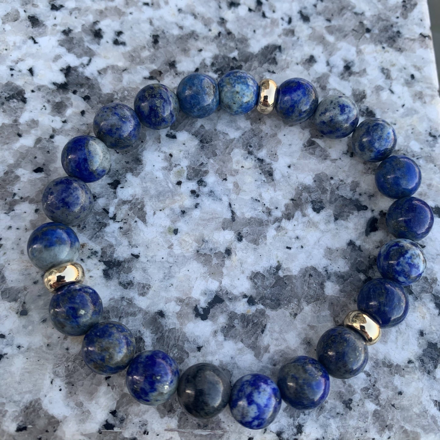 Lapis Lazuli Bracelet Gold