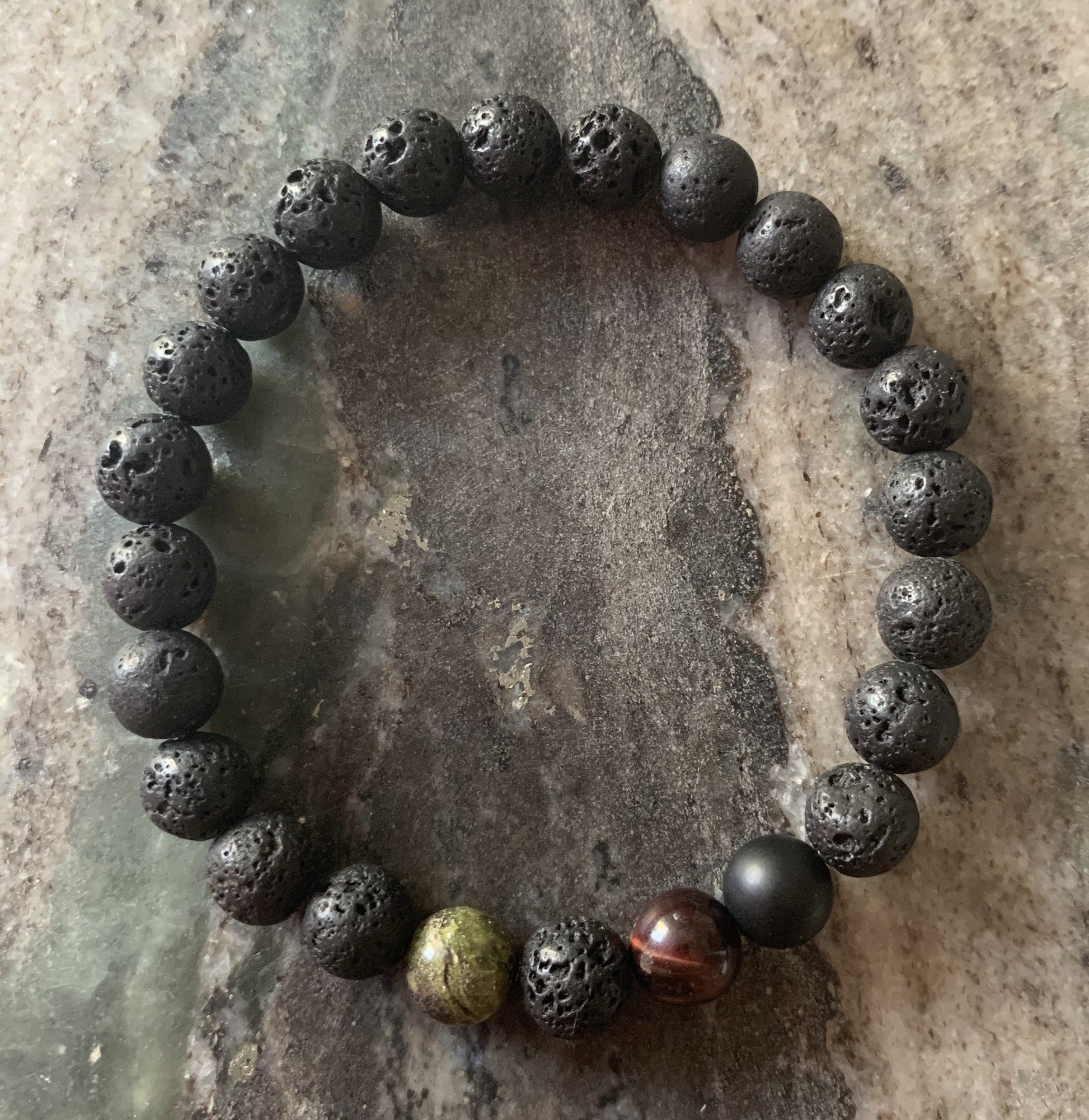 Lava stone bracelet